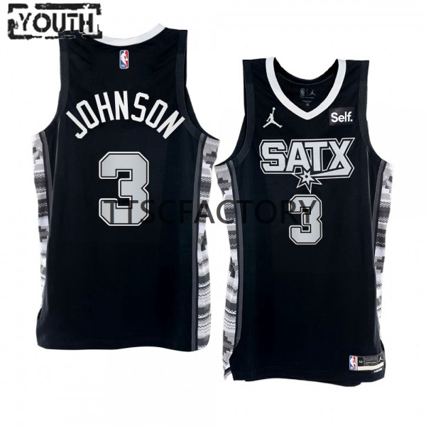 San Antonio Spurs Trikot Keldon Johnson 3 Nike 2022-23 Statement Edition Schwarz Swingman - Kinder San Antonio Spurs Trikot Keldon Johnson 3 Nike 2022-23 Statement Edition Schwarz Swingman - Kinder